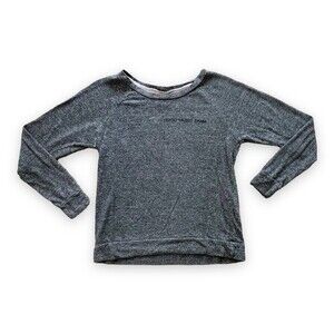 Good HYOUman Heather Gray Make Today Good Long Sleeve Pullover Size XS/S